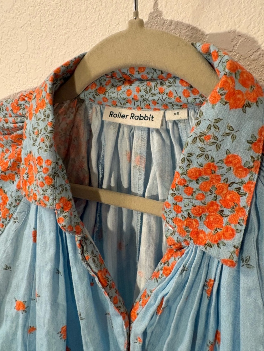 Roller Rabbit Adrianna floral boho top - Picture 4 of 5